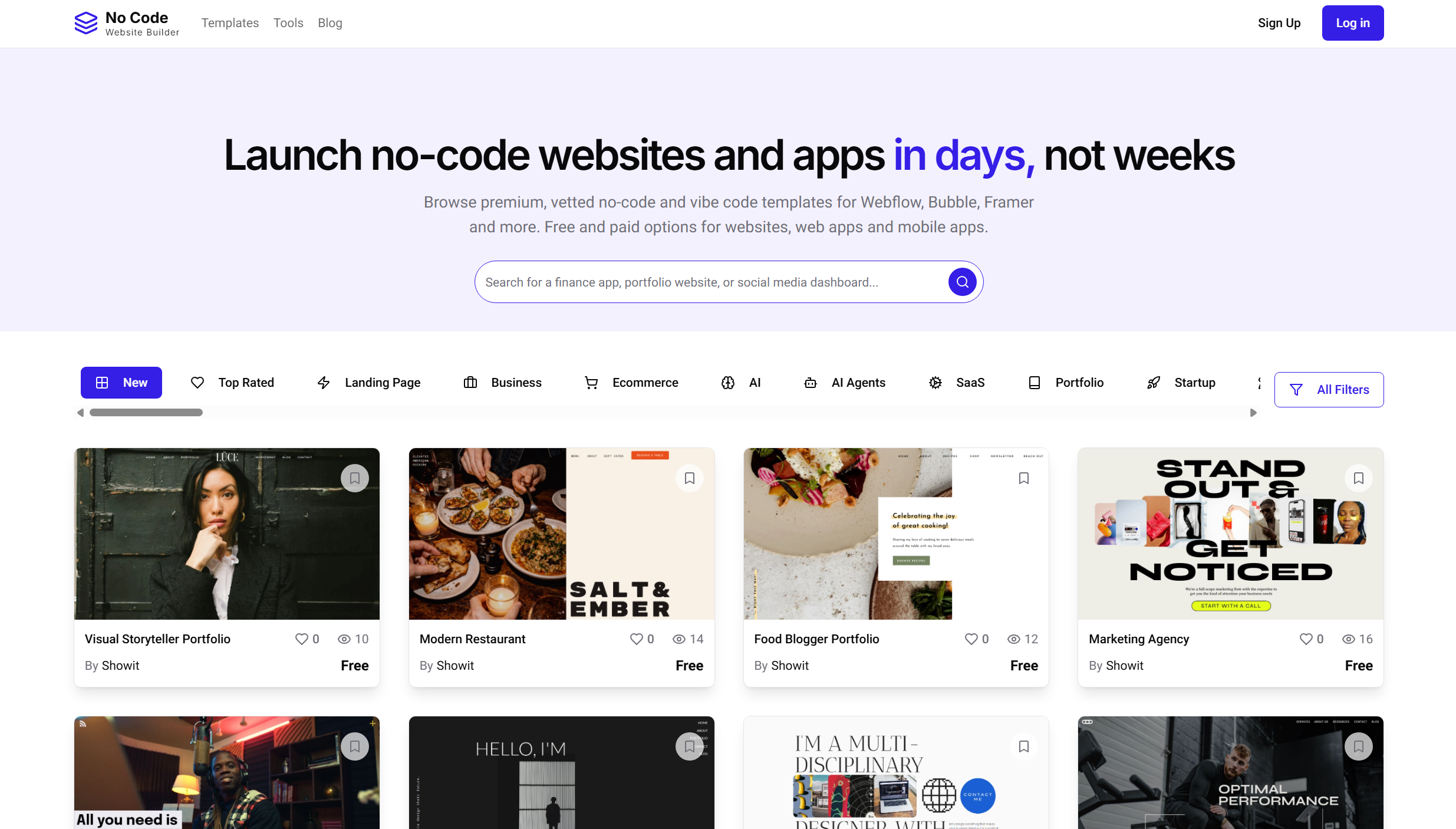 Photo of No Code Website Builder