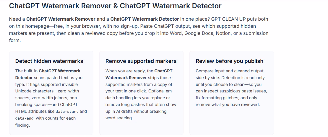 Photo of GPTCLEANUP