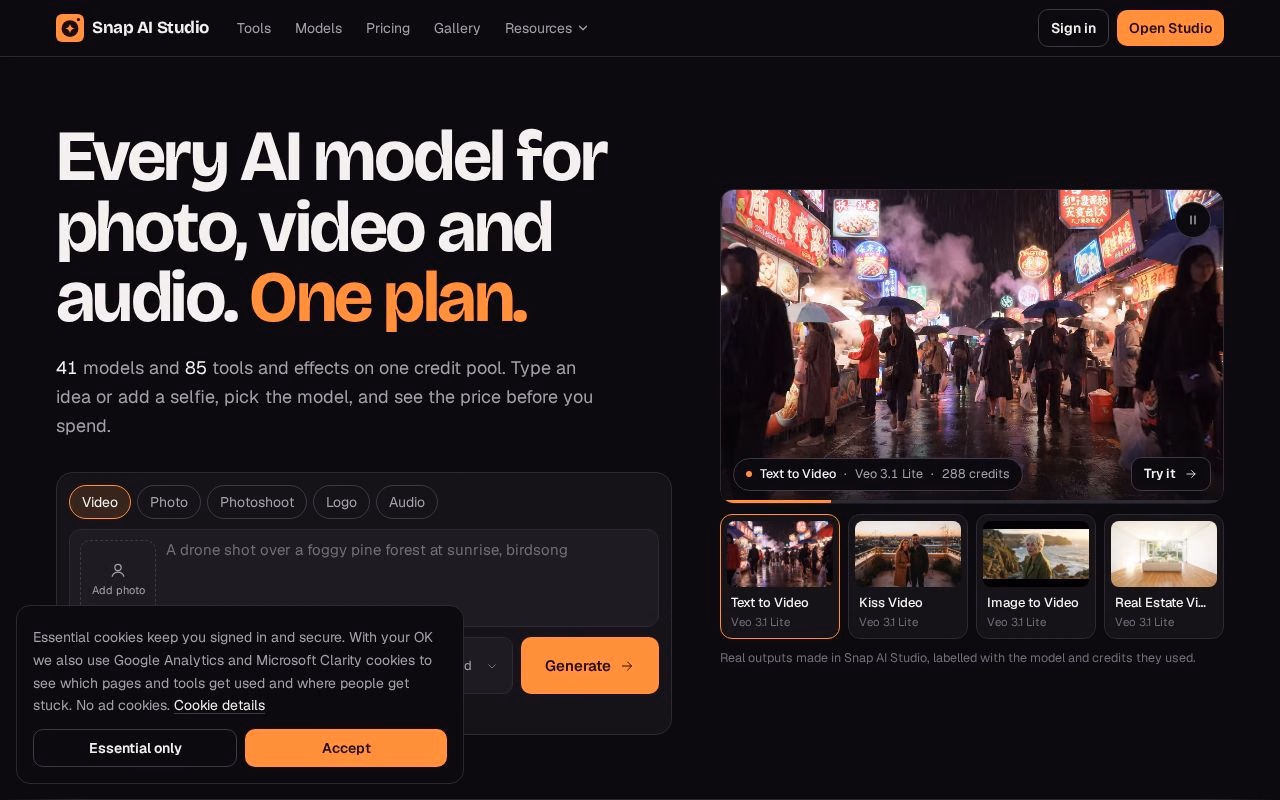 Photo of Snap AI Studio